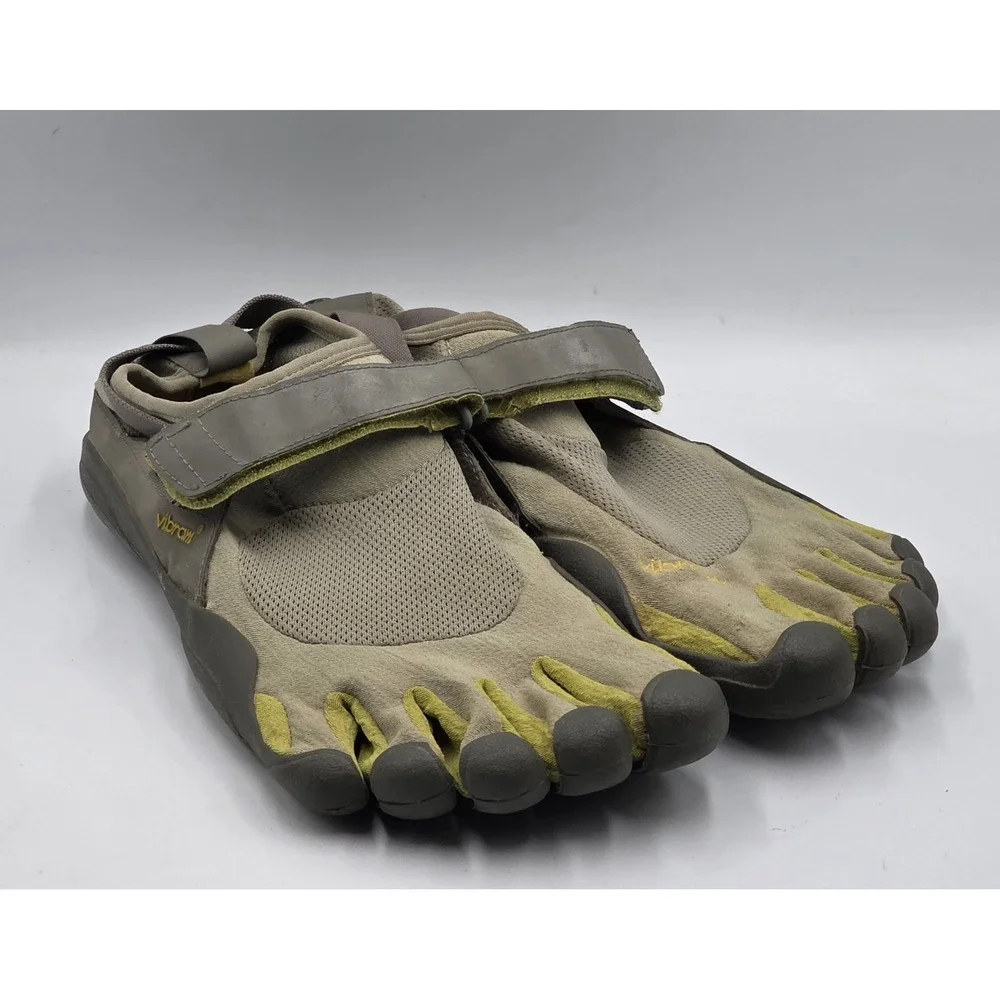 Vibram FiveFingers KSO Barefoot Shoes - Men's Size 44 (Grey/Lime)